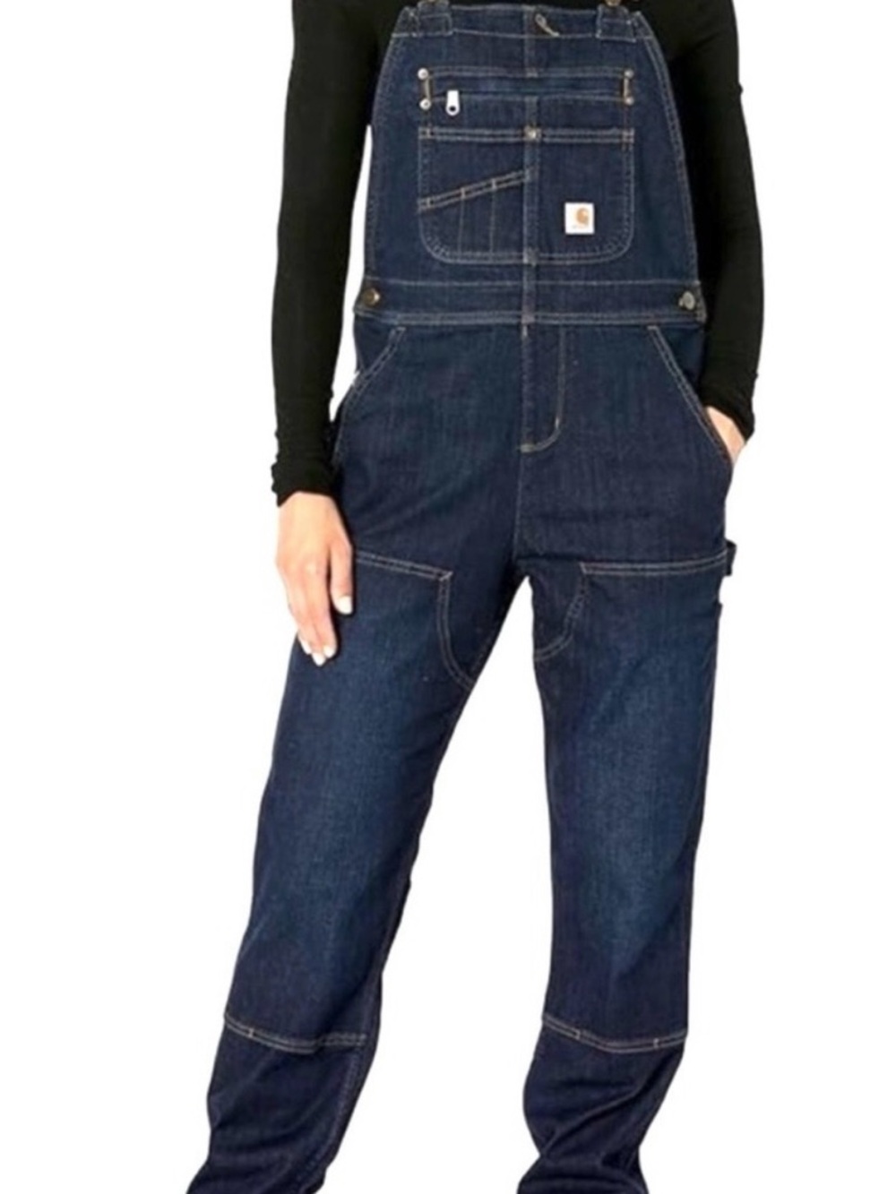 Carhartt Women's Indigo Blue Denim Overalls